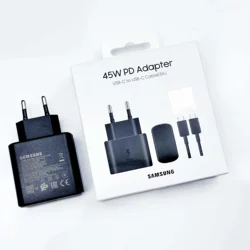 Fast Charging 45W USB - C Charger - Samsung Original Adapter - Box 45W EU set (For samsung 45W)
