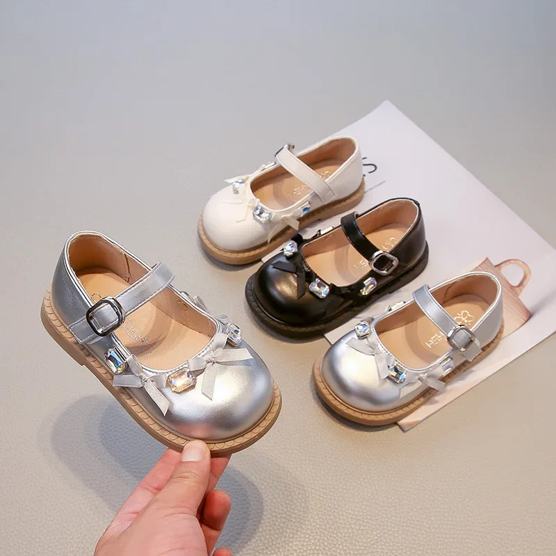 Leather Kids Flat Shoes for Girls Spring Autumn
