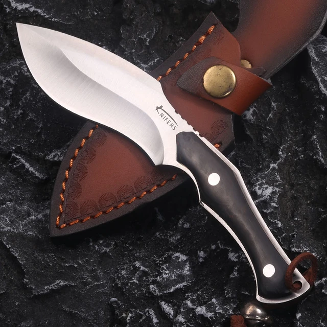 2023 newest patterned Nepal outdoor camping fishing fixed blade