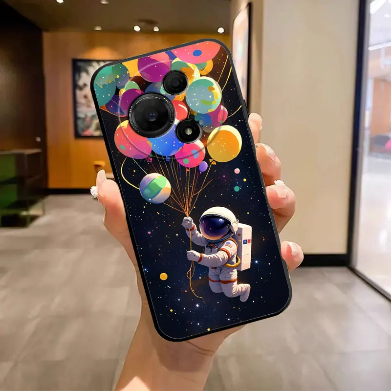 Soft Silicone Bumper Phone Case with Flower Butterfly Marble Design