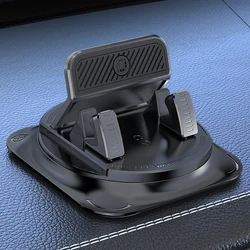 Universal Stable Anti - Slip Car Phone Holder with 360° Rotatable Design for Dashboard and Tabletop Use (Striped style)