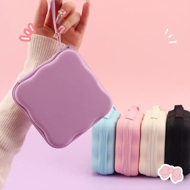Portable Cable Protector Set Storage Bag Lovely Bow Knot Travel Storage Bag Cute Cable Charger Protector Cord Organizer