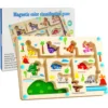 2024 Christmas Magnetic Counting Color Sorting Game Maze Board Moving Strategy Game Sensory Games Kids Educational Toys Gifts 4