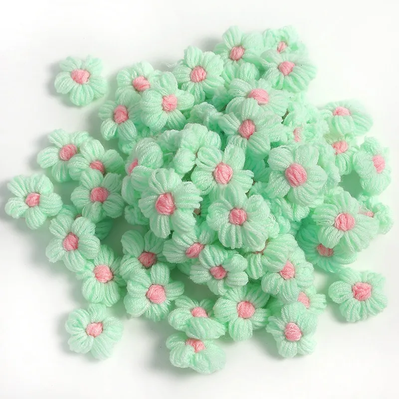 10 Stück Wollgarn, künstliche Blumenköpfe für Heimdekoration, Hochzeitsdekoration, künstliche Blumen, Bastelgeschenke, DIY-Haarspange, Hüte, Zubehör – Detail 11