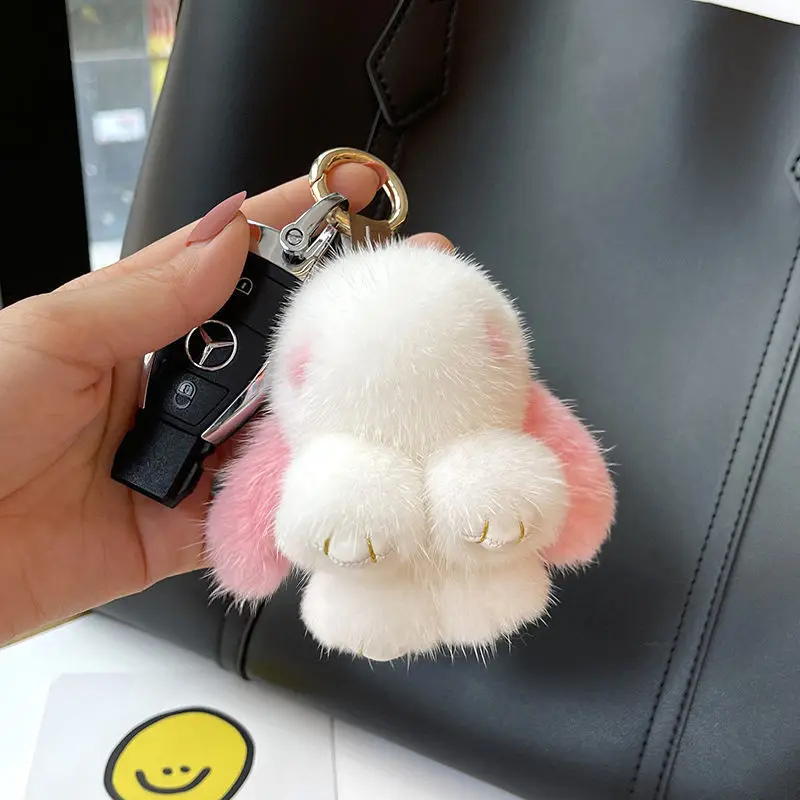 Cute Bunny Plush Keychain Gift Set - Cartoon Rabbit Keyring With Tin Box, Soft Animal Charm For Kids, Girls, Valentines Day - Adorable! From Plush Keychains - Price 38.28