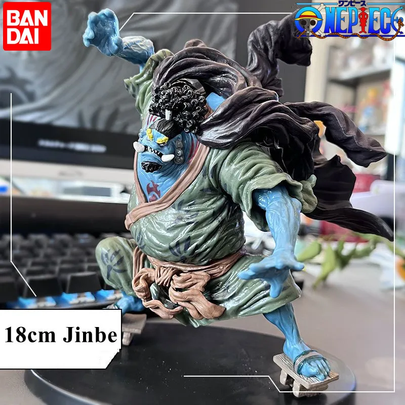 

15cm Anime One Piece Figure Jinbe Figures Top War Rescue Ace Pvc Material Action Model Toys Room Ornament For Children's Gift