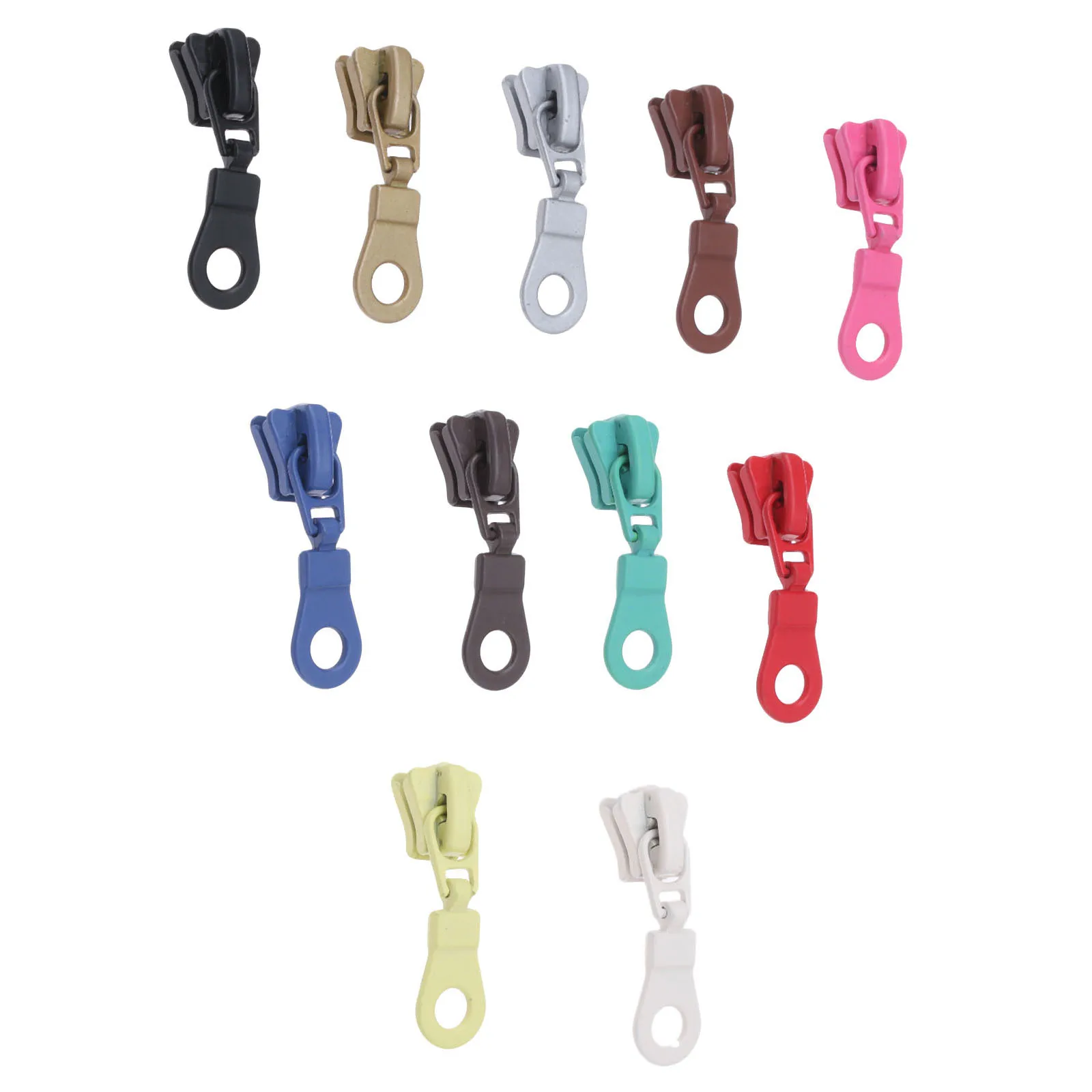 10Pc 5# Metal Zipper Sliders Zipper Head for Resin Zip Puller Slider DIY Sewing Garment Clothes Bag Repair DIY Craft Accessories zipper repair kit,zipper pullers,zipper sliders,zipper heads,zipper accessories