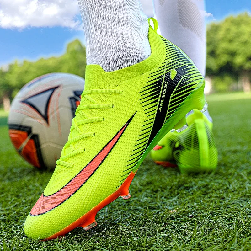 Professional Men Training Football Boots Unisex Soccer Shoes Grass Cleats Outdoor Breathable Sport Non-slip football shoes
