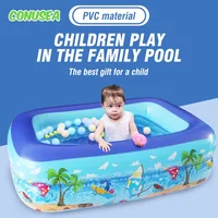 1M bébé piscines gonflables piscine piscines d'eau enfants baignoire extérieure intérieure jeu d'eau fête pour enfants garçons filles chien 2
