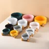 Dog Bowl Cat Bowl Ceramic Bowl Water Bowl Wooden Frame Protection Cervical Spine Tall Dog Drinking Bowl Pet Bowl Pet Supplies 4