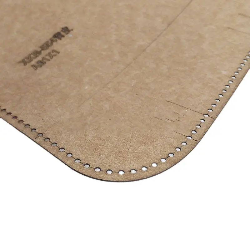 1Set DIY Kraft Paper Sewing Pattern Handmade handbag Template Leather Craft Stencil Sewing 21x15x13cm leather sewing kit leather craft template sewing template