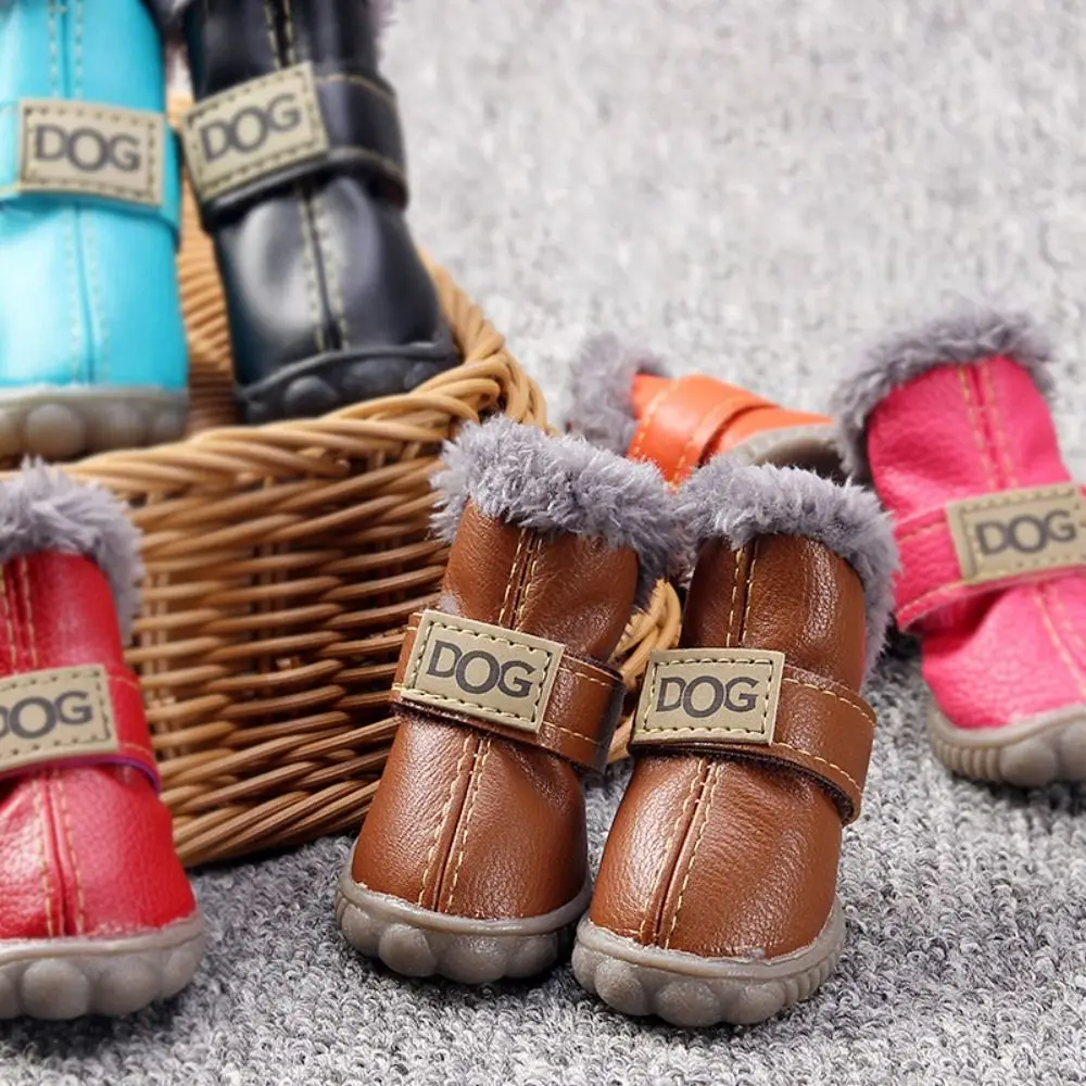 Title 3, Warm Pet Snow Boots Dog Boots Non Slip Waterpro...