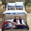 Rock star Johnny Hallyday Bedding Sets exquisite bed supplies set duvet cover bed comforter set bedding set luxury birthday gift 4