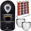 ChefWave Espresso Machine Compatible with Nespresso Coffee Capsules(Black), Pod Holder,Cups and Descaling Powder Bundle(2 Items) 6
