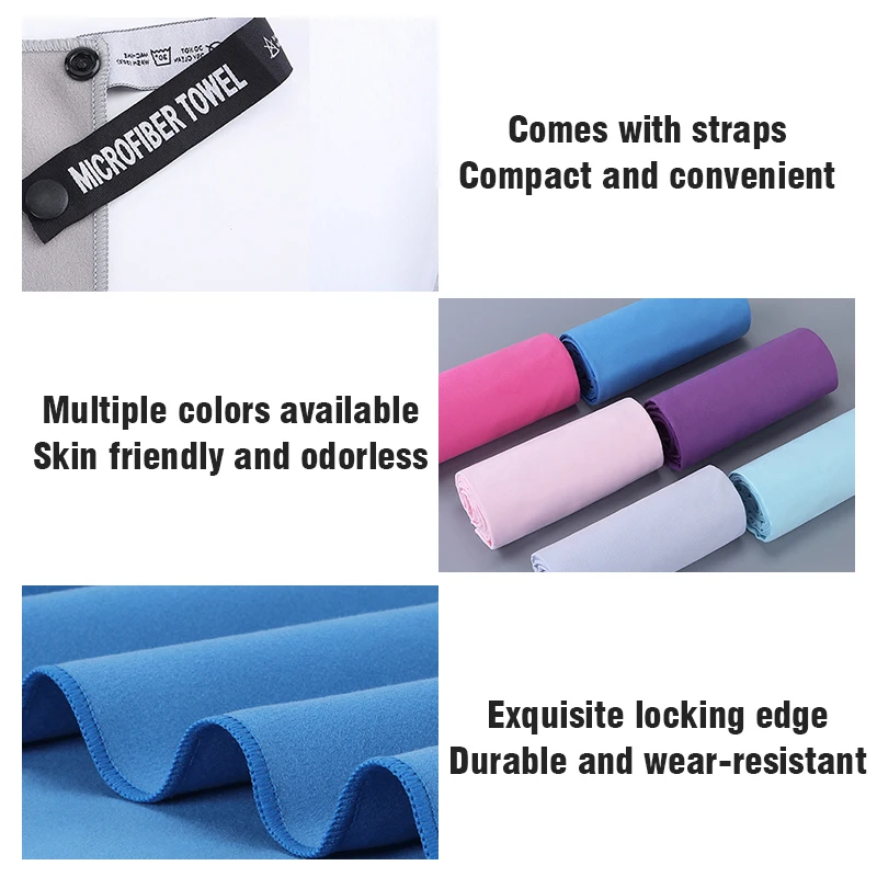 Quick-Dry Microfiber Sports & Beach Towel