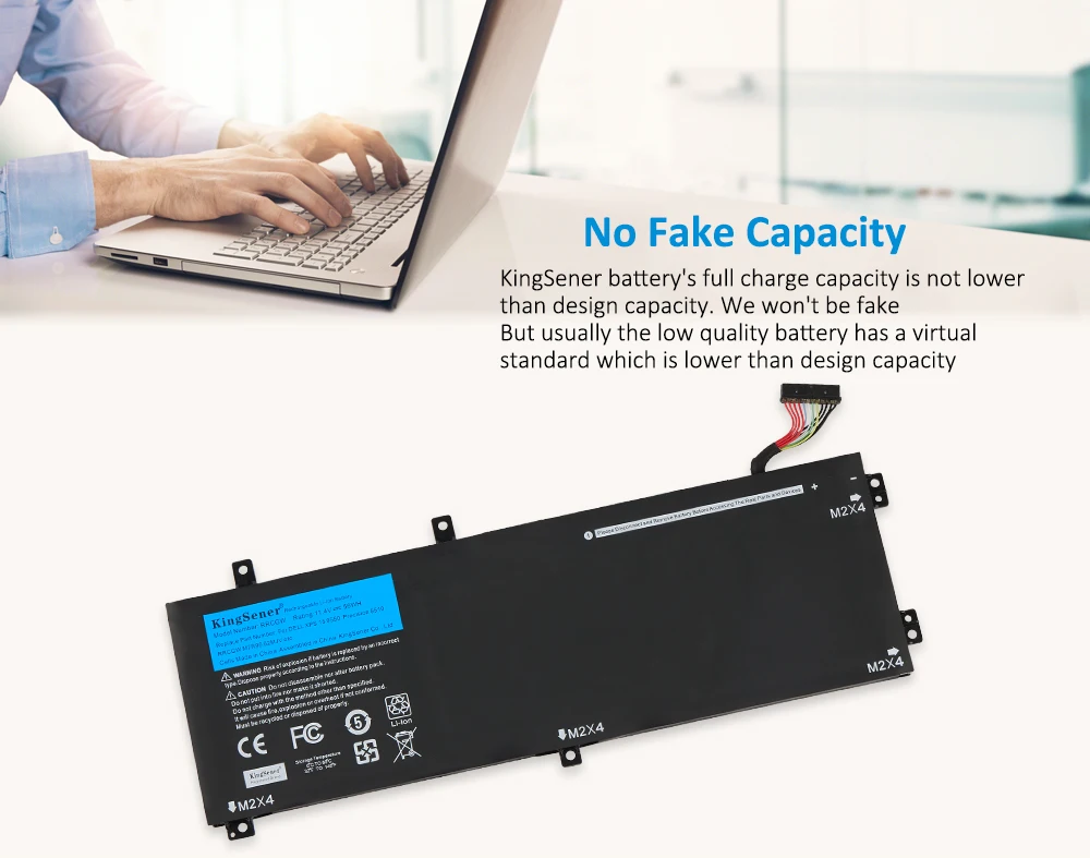 kingsener novo rrcgw bateria do portátil para dell precision xps séries ferramentas gratuitas