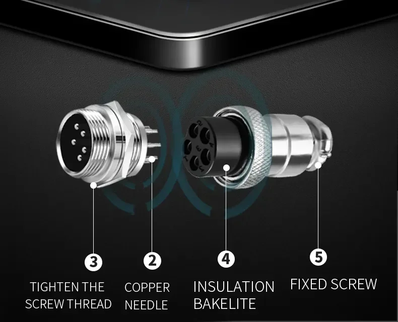 5/10/20Set GX12 GX16 GX20 2 3 4 5 6 7 8 9 10 12 14 15 Pin Male&Female Docking Aviator Aviation Plug Socket Circular Connector