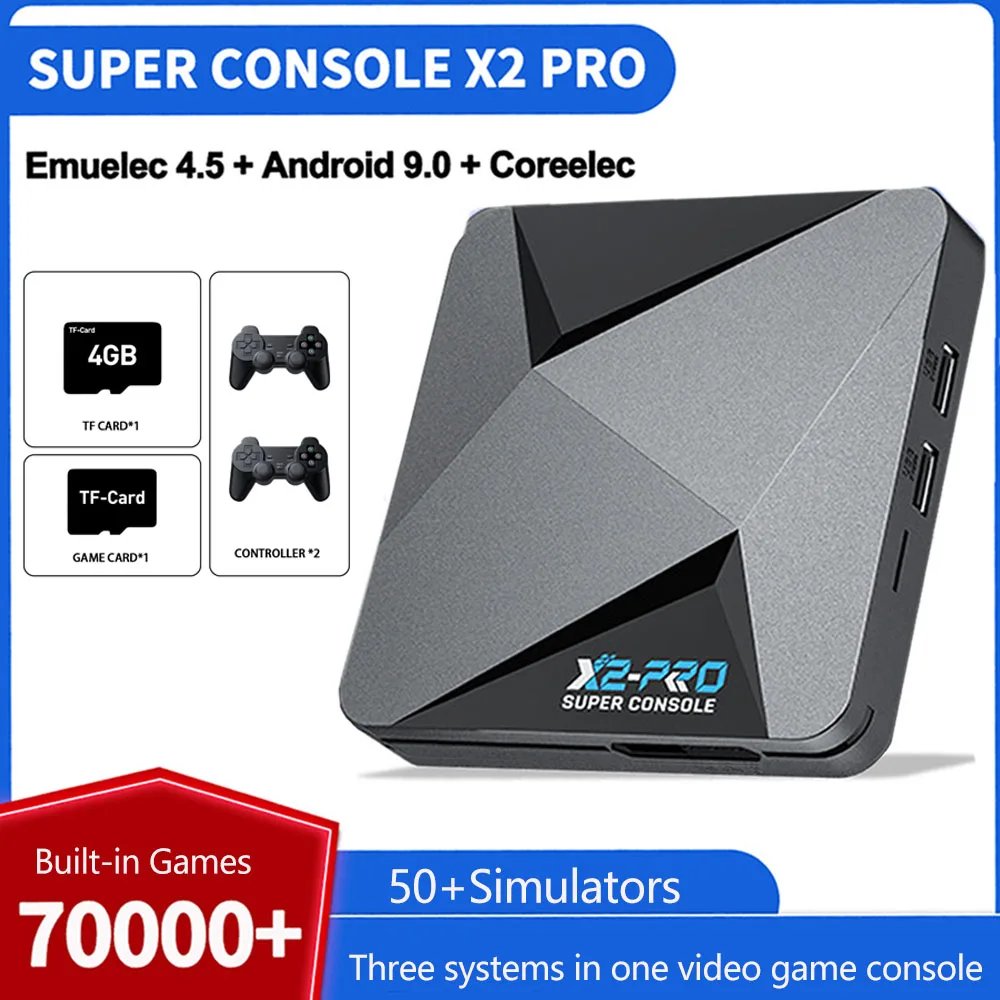 Console De Jeu Rétro AK1 – 70 000 Jeux Intégrés, Système Double, Neuve