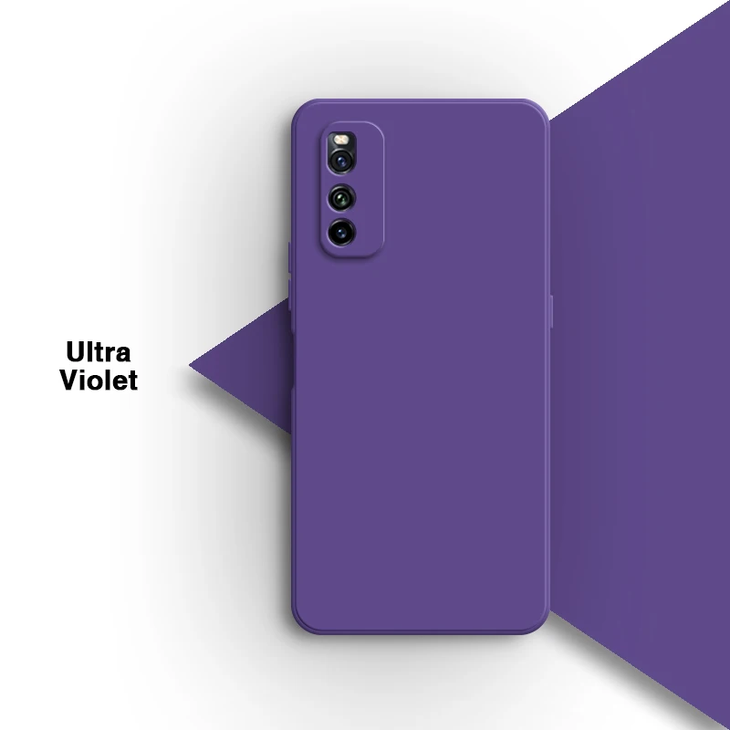 Liquid Silicone Soft Solid Color Phone Case - Original Shell Back Cover