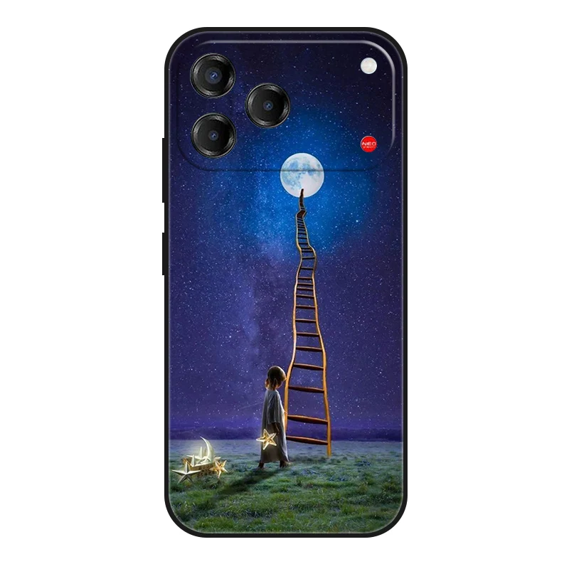 Sleek Black Matte Fashion Phone Case - Slim Soft TPU
