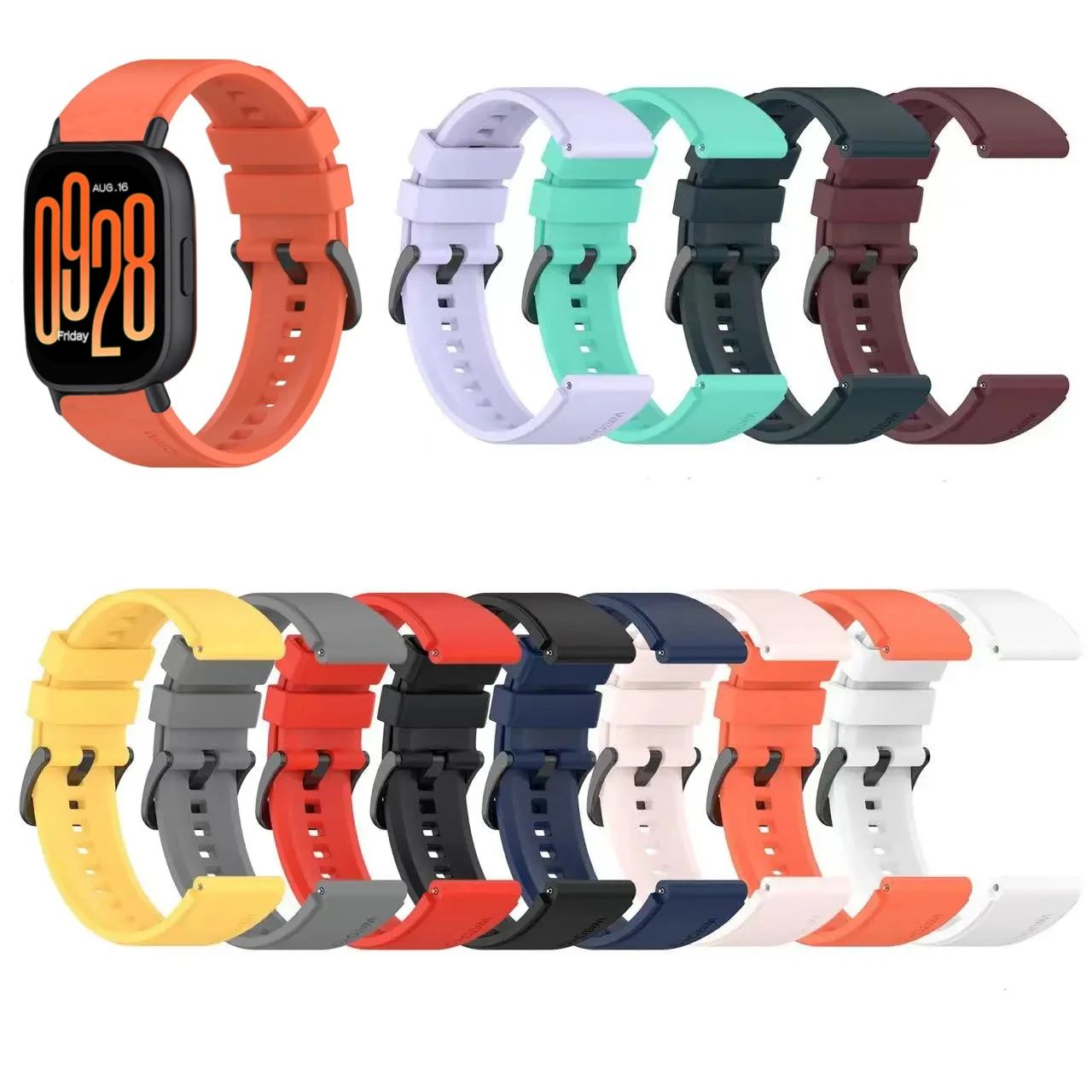 Breathable Silicone Sports Strap for Smart Watch - Soft Replacement Wristband