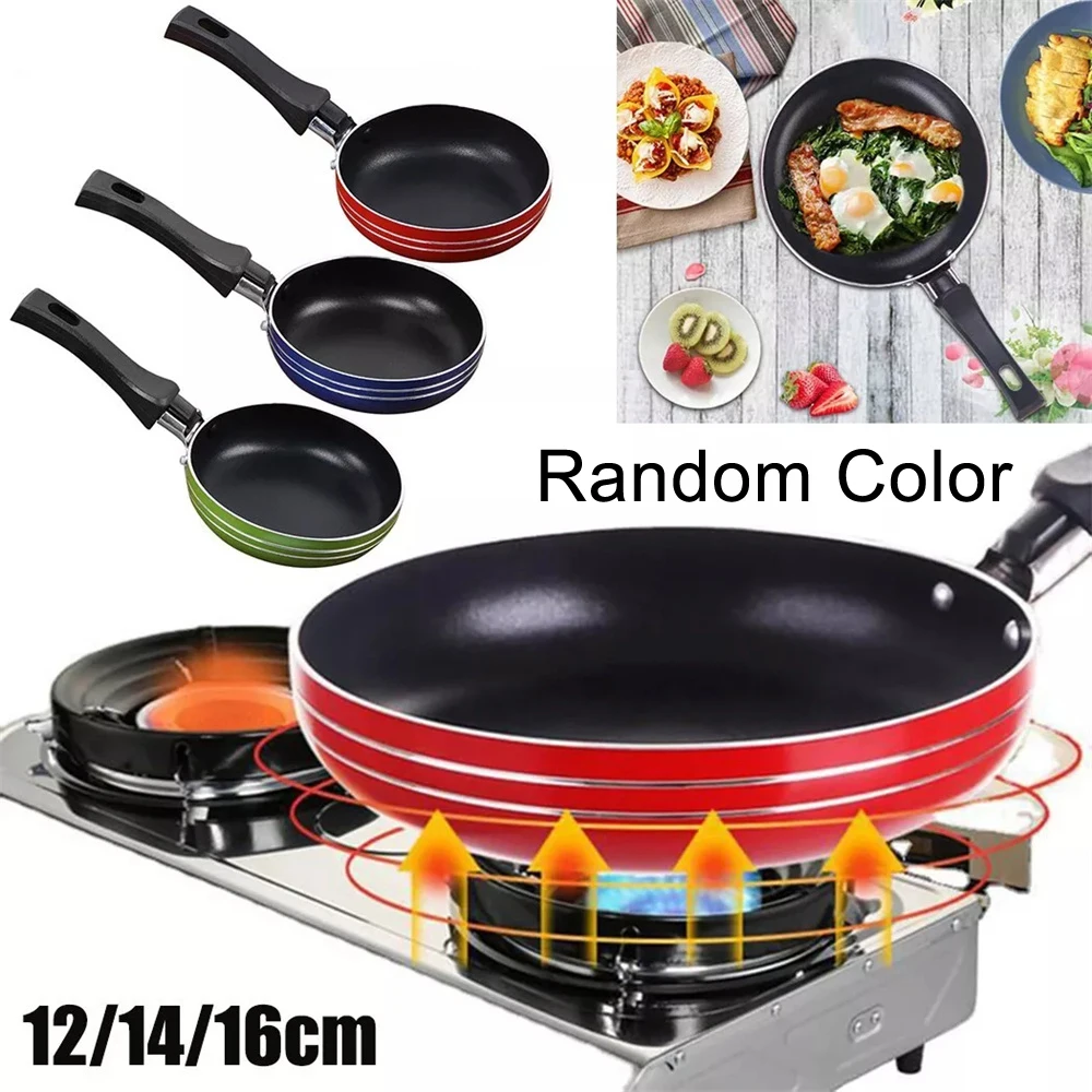 Frying Pan Pan Frying Egg Skillet Pot Mini Cooking Omelette Pans Nonstick Saucepan Fry Omelet Cast Pancake Pots 12/14/16cm