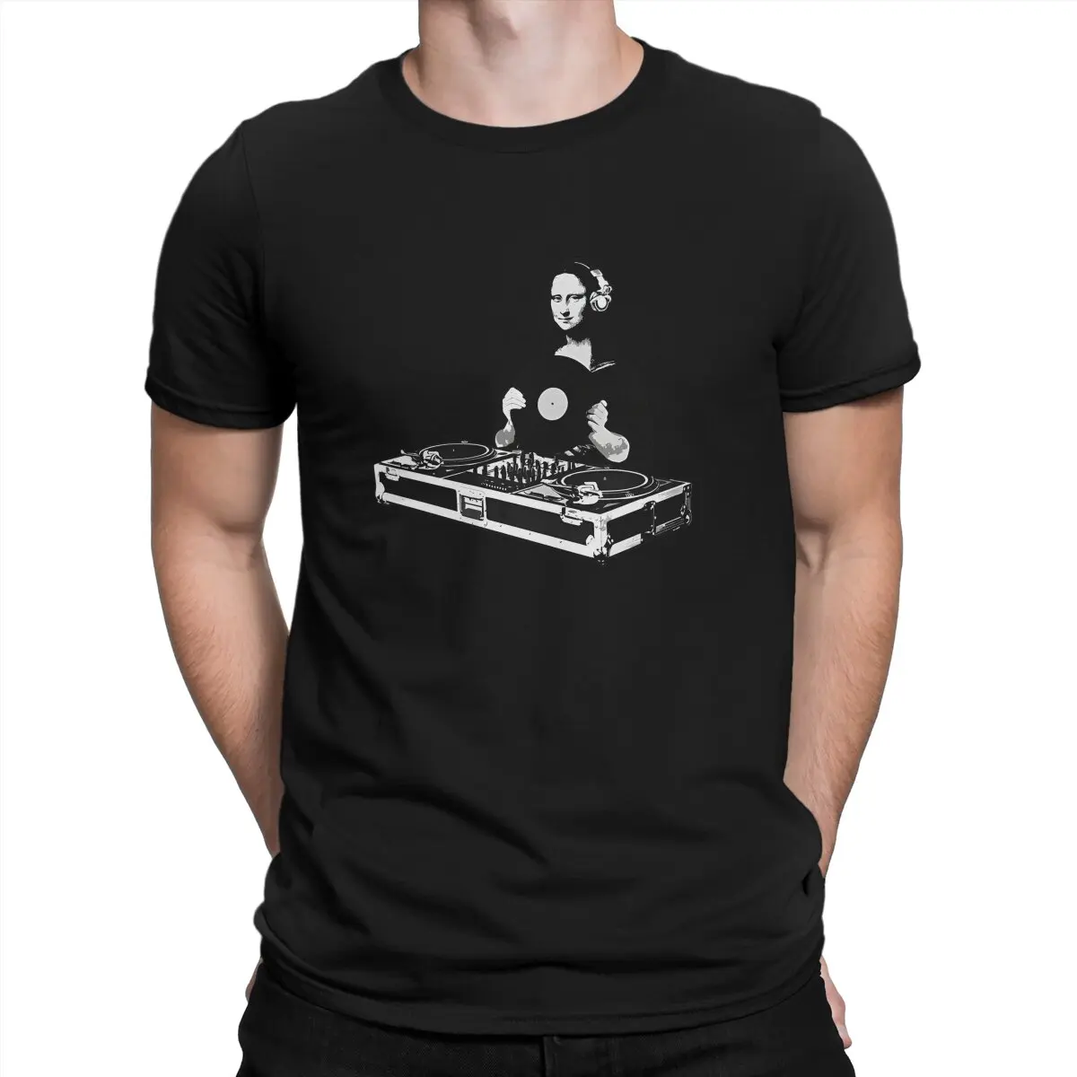 

Футболка DJ Mona Lisa, мужские топы, Винтажная летняя футболка с коротким рукавом