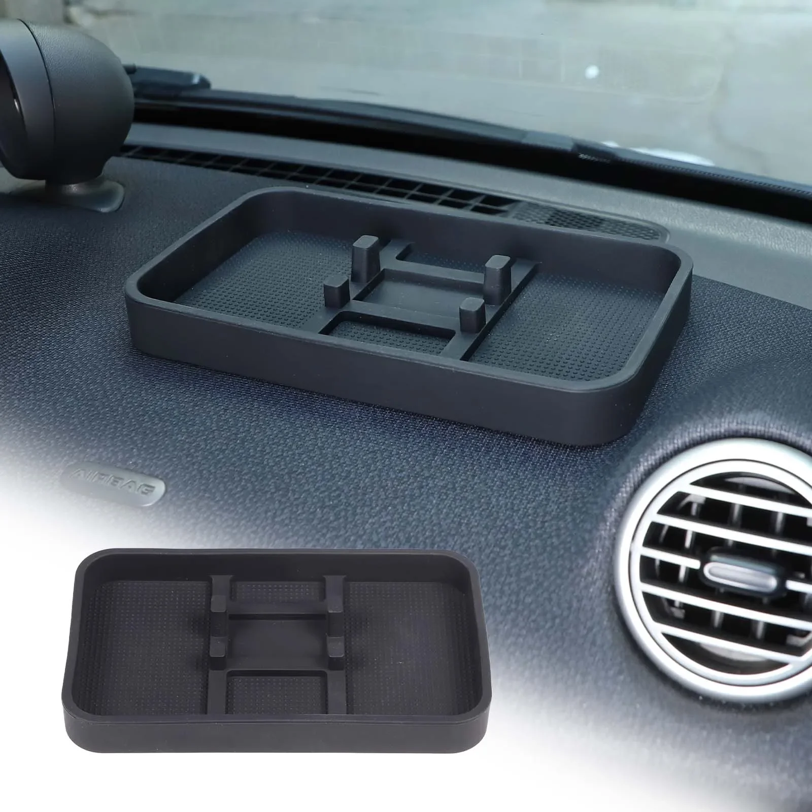 

For Mercedes Benz Smart 451 453 Fortwo Forfour 2009-2023 Car Dashboard Storage Anti-slip Mat Silica Gel Interior Accessories