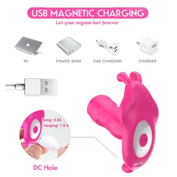 Automatic Telescopic Women's Dildo Butterfly Vibrator Sex Toys for Women Thrusting Anal Plug Female Vibrators for Women Couples 4