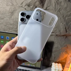 Sleek Matte Translucent Hard PC Case - Solid Color Frosted Slim Back Cover Shell - iPhone 14 Pro Max (Matte PC Clear)