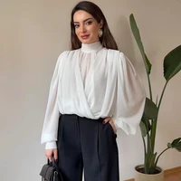 Femmes 2026 nouvelle Perspective dessus de chemise mode ample à manches longues élégant printemps Blouses Chic jeunesse rue voyage Blouses hauts 2