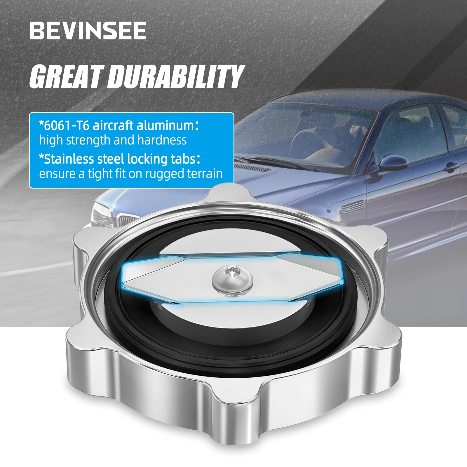 Aluminum M Style Engine Oil Filler Cap Cover for BMW E36 E46 E90 E92 328i 325i 323i E39 E60 525i 528i 530i X3 X5 Z3 Z4 oil filler cap