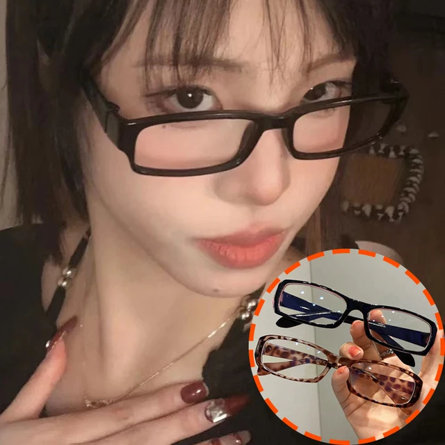 여성의 하라주쿠 스타일을 완성시킬 레트로 작은 사각형 프레임 안경