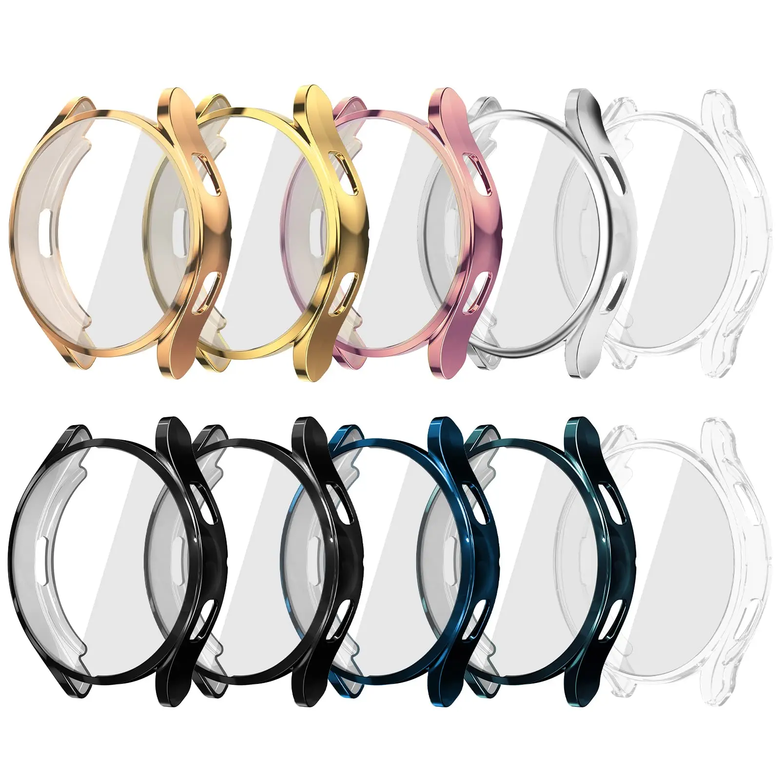 Case for Samsung Galaxy watch 6 44mm 40mm 4/5 Accessories TPU bumper Screen protector all-around Shell film Galaxy watch 6 cover