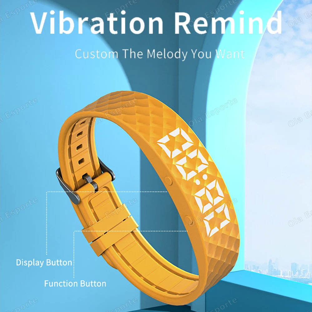 Smart Bracelet LED Digital Waterproof Smart Clock Smartband With running pedometer Monitor Smart Band Vibration Alarm Reminder 4