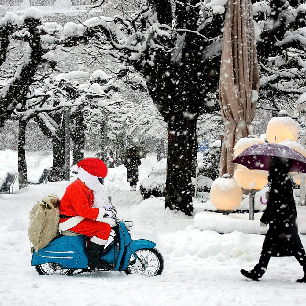 Funny Santa Cycling Helmet Christmas Motorcycle Helmet Cover Plush Christmas Hat Santa Claus Racing Cap Merry Decor christmas beanie hat