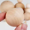 1pc 30mm-60mm Natural Wooden Craft Wood Balls Spheres Round Craft Spacer Wood Painted/Stamped DIY Ball Jewelry Carving Beads - Image 3