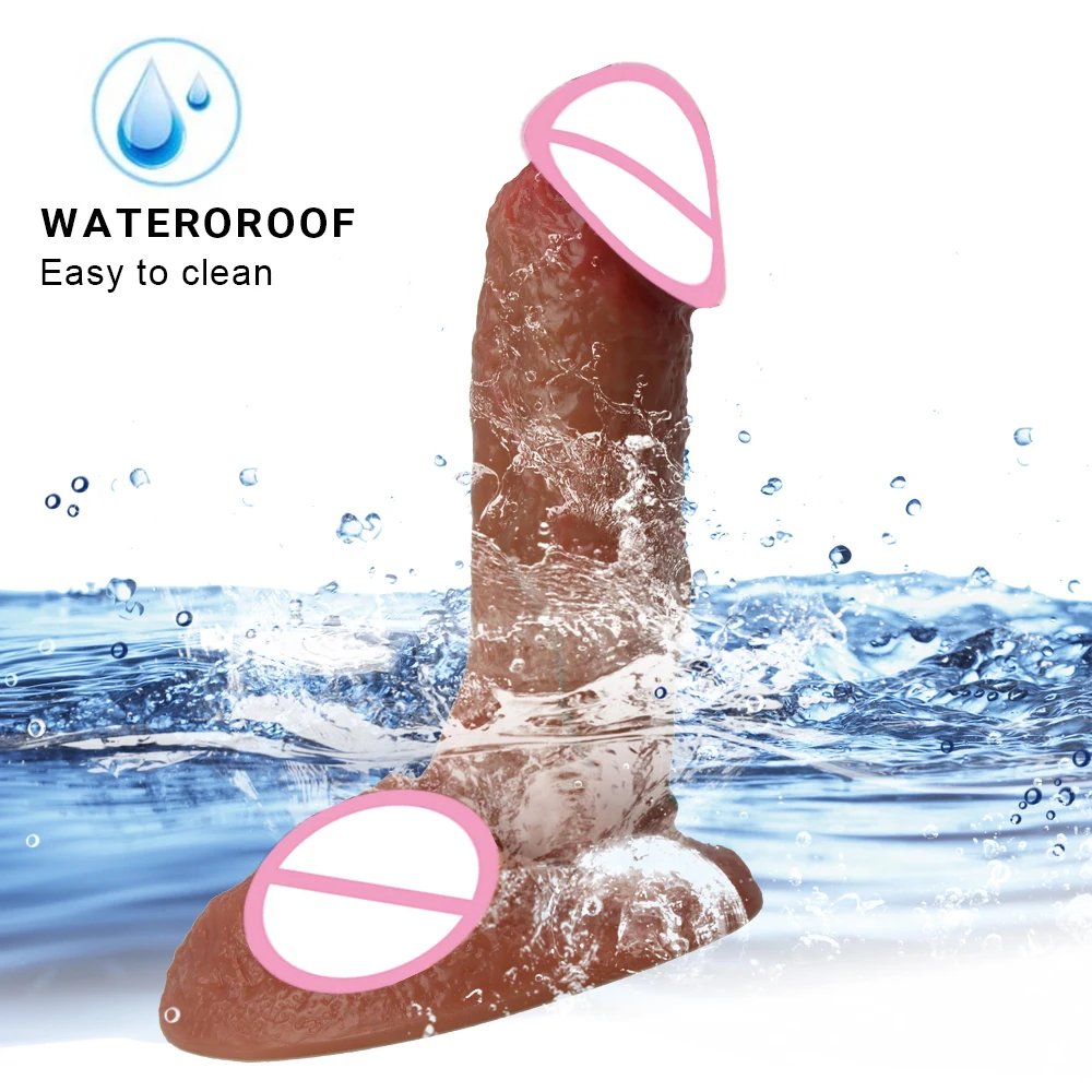 Soft Real Skin Silicone Dildo for Women