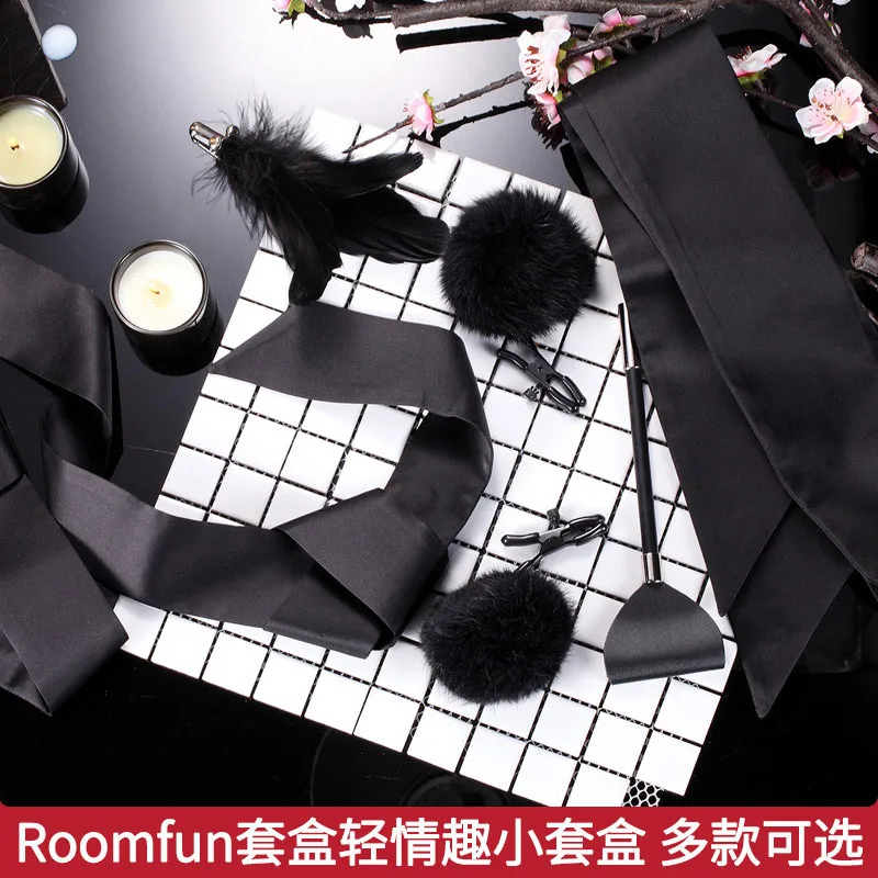 Sexy Low Temperature Candles Canned Ribbon Eye Mask Fabric Handcuffs BindingSMAdult Supplies Room Fun Light Fun