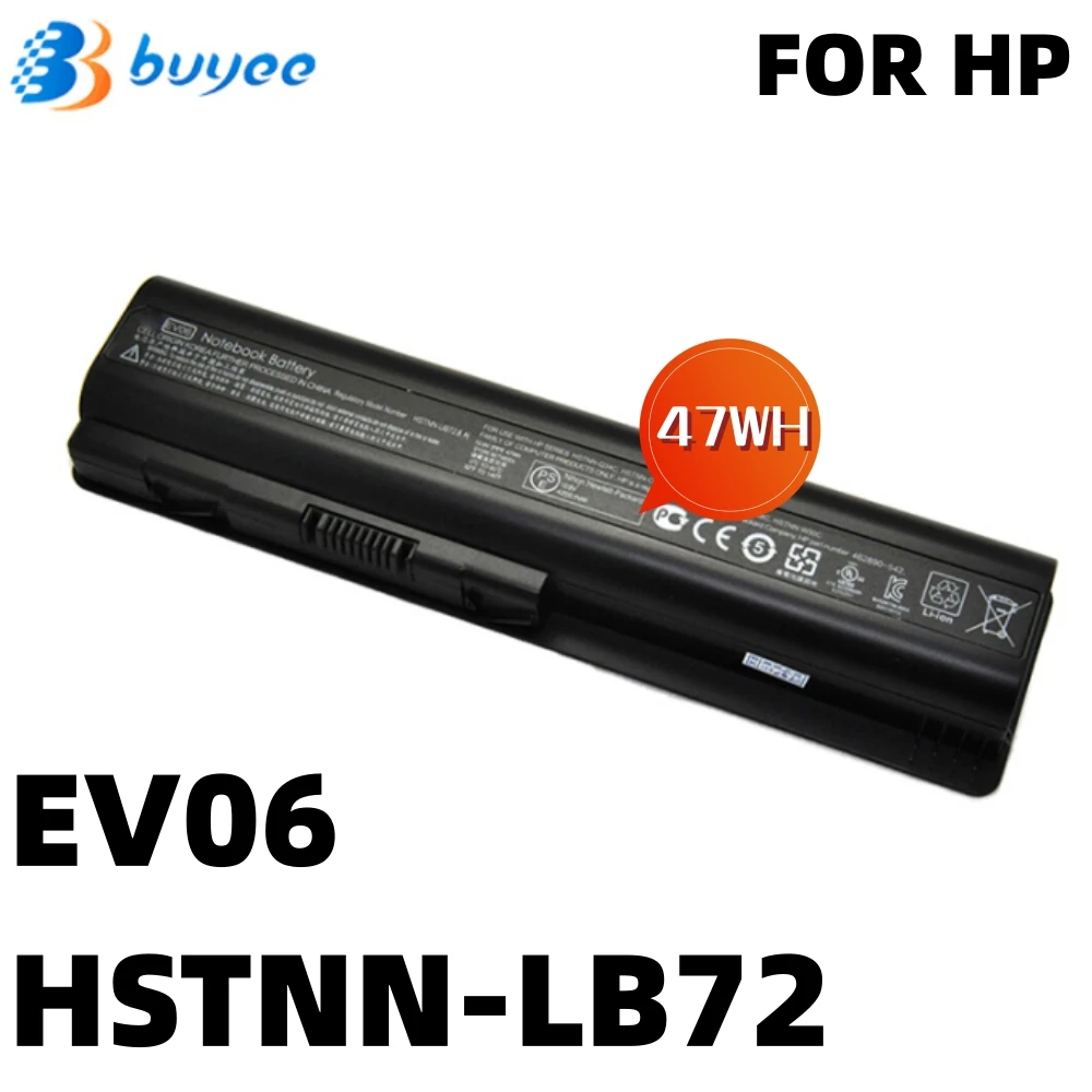 

10.8V 47Wh EV06 HSTNN-LB72 New Original Battery For HP Pavilion CQ50 CQ71 CQ70 CQ61 CQ60 CQ45 CQ41 CQ40 DV4 DV5 DV6 HSTNN-DB72