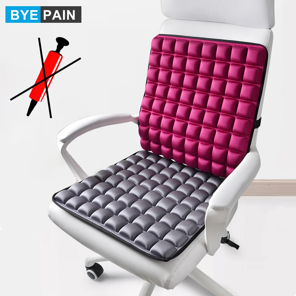 3D Air Cushion for Office Chair Car Seat Air Seat Cushion Back Cushion for Relieving Back Sciatica Tailbone Pain Seat Pad