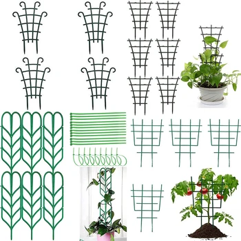Plastic Plant Support Pile Frame Vines Garden Vines Climbing Stake Stand Flower Potted Rack Fixed Rod Greenhouse Arrangement New