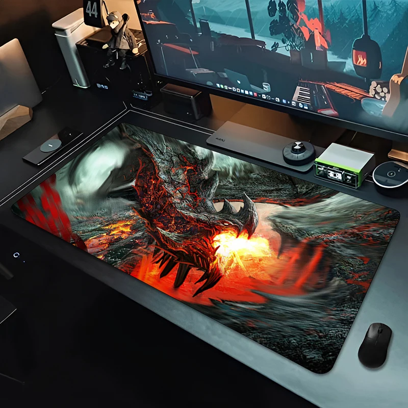 Gamer Mousepad Gaming Pc Cabinet Mouse Pad Large Mouse Mat Natural Rubber L-Lord of the R-Rings Desk Mats Pad XXL Carpet