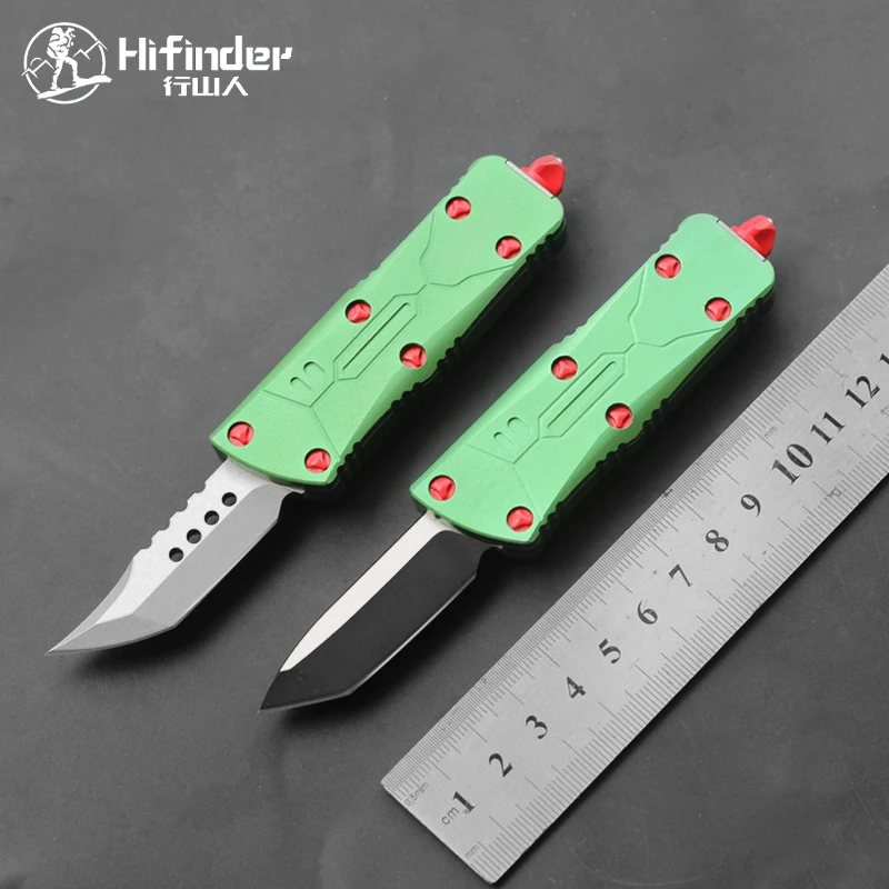 

HIFINDER Mini Bounty Hunter CNC Knife, D2 blade aluminum handle, Survival EDC Hiking camping hunting outdoor kitchen tool