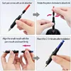 4 Boxes/40 Pieces Universal Ink Sac Refill Ink Practical Ink Cartridge Rerfill W/ Box 3.4 Mm Assorted Color for Office School 6