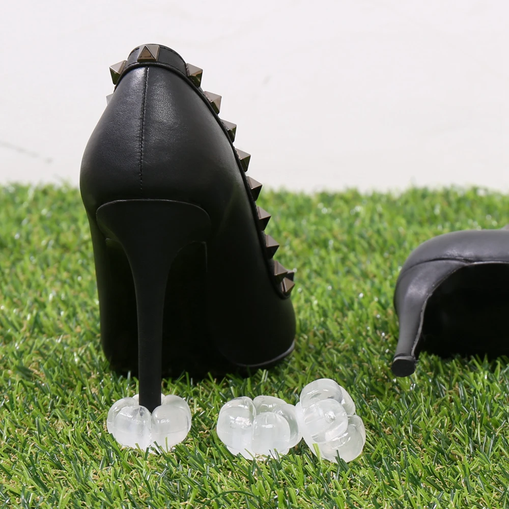 30 Pairs/Lot Heel Covers Silicone High Heel Protectors For Grass Women Shoe Heel Savers Anti-slip Heel Guards For Wedding Party
