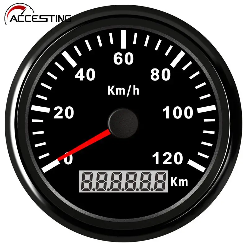 85mm GPS-Tacho Digital 0–999 Km/h – Mit Kilometerzähler, Blinker, Abblendlicht, 9–32V DC, IP67, Für Auto, Motorrad, LKW