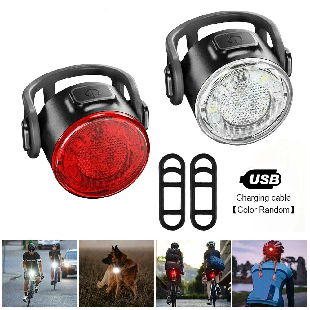 USB Rechargeable LED Bike Light Set for Night Riding Safety