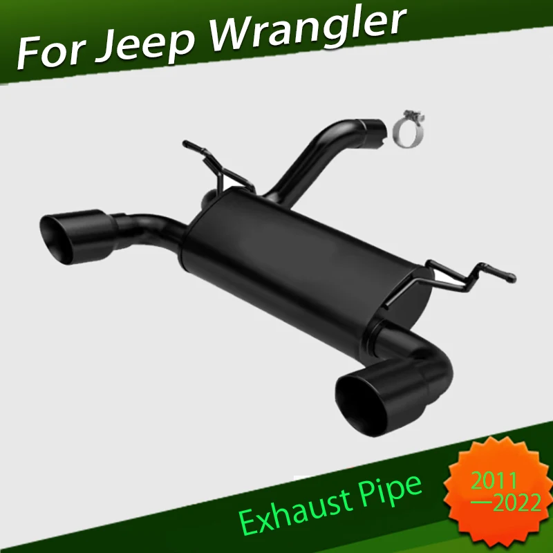 

Модификация выхлопных газов подходит для Jeep JL JK Wrangler 2011 2012 2013 2014 2015 - 2022 Модифицированная выхлопная труба с двойным выходом