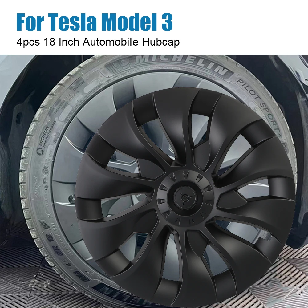For Tesla Model 3 2016 2022 Replacement Wheel Cap Kit Automobile Hubcap 18 Inch Auto